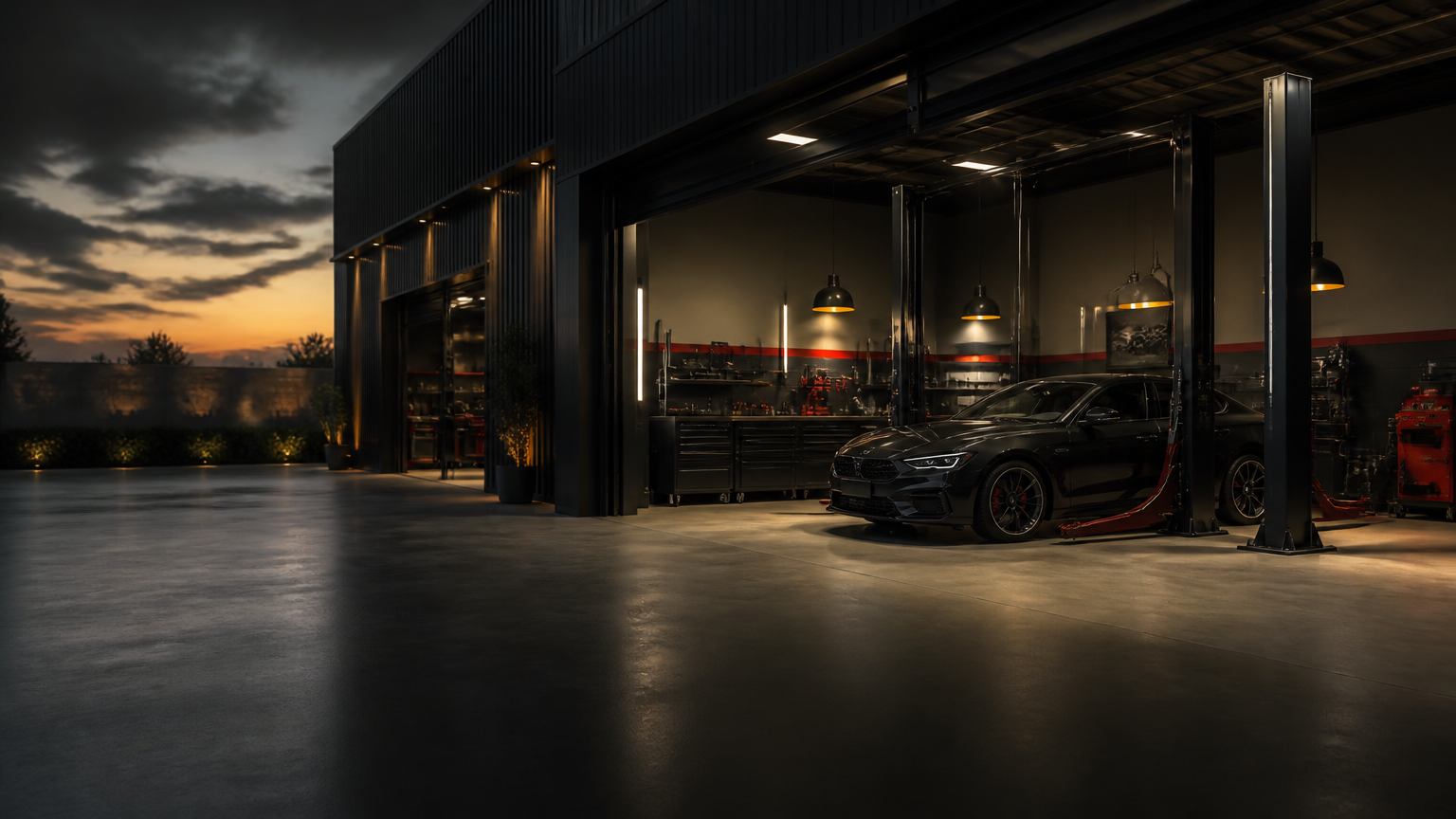 Professional automotive workshop at 3D Motors
